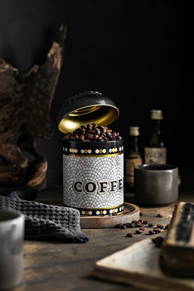 KHAKMA صندوق تخزين مزخرف معدني متعدد الأغراض من الفسيفساء، قهوة صغيرة لعيد الميلاد