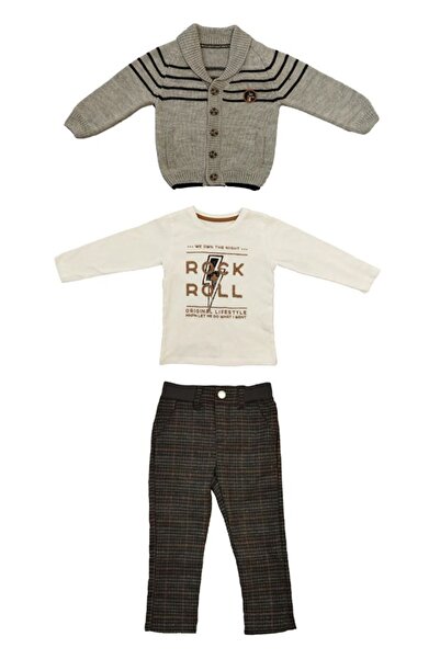 Bebepan مجموعة تي شيرت تريكو للأولاد القراصنة وبنطلون علوي وسروال علوي