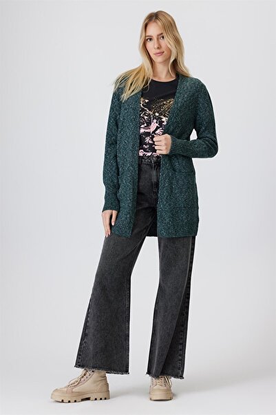 Lee Cooper Gloria Women's U.sleeve Cardigan Dark Green