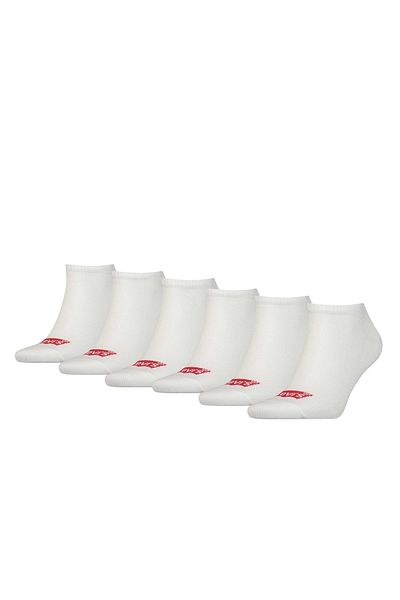 Levi's LEVI'S Unisex 6er Pack Sportsocken - Low Cut BATWING, Logo, ECOM