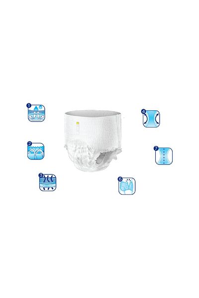 Canped Patient Diapers Medium Size M Absorbent Panties of 9