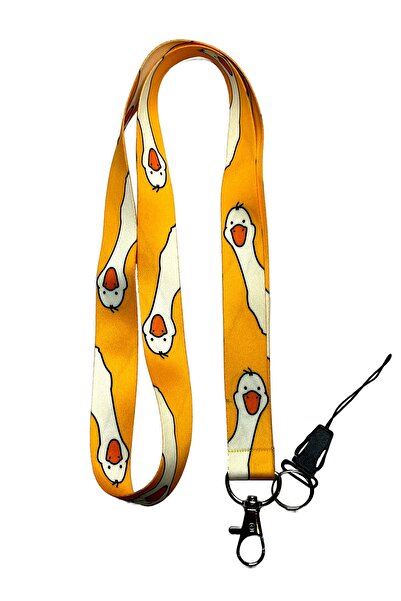 StormiStoretr Sarı Kaz Kafası Boyun Ipi Telefon Askısı
