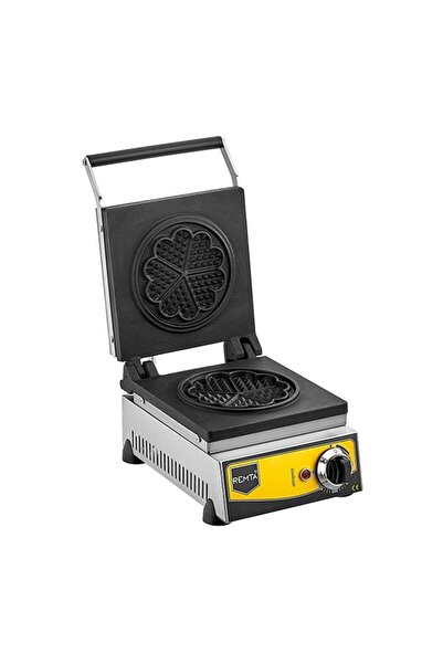 Remta Tekli Çiçek Model Waffle Makinesi, 16 Cm, Elektrikli W11