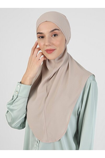 Ecardin Ανοιχτό τουρμπάνι κρεπ βιζόν - με γραβάτα και ζώνη, St 091