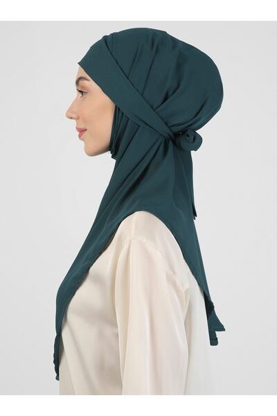 Ecardin Τουρμπάνι από κρεπ ύφασμα με δεμένη ζώνη - St 091 Emerald Green