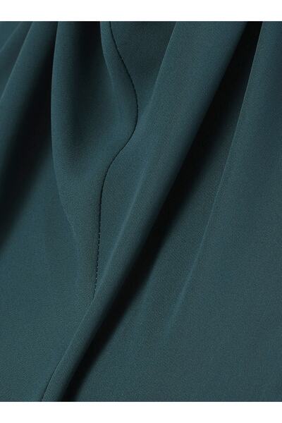 Ecardin Τουρμπάνι από κρεπ ύφασμα με δεμένη ζώνη - St 091 Emerald Green