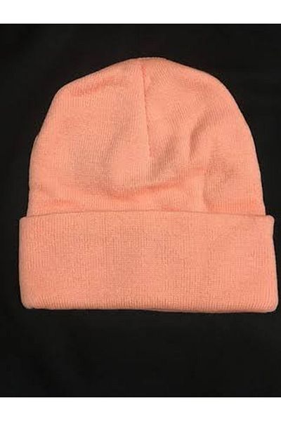 Köstebek Retro Vintage Salmon Color Plain Beret