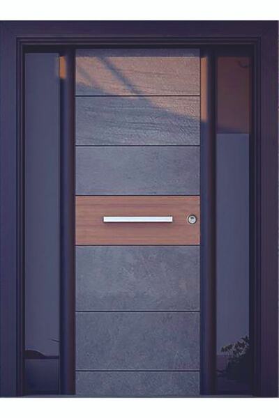 Tezdoor Villa Kapısı Fiyatları Siyah Kasalı Lüks Villa Kapısı, Apartman Kapısı, Dış Mekan Kapısı Sol Açılım