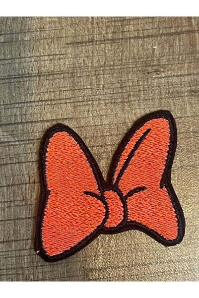 Gönülden Tasarım Fundita Fluture Portocaliu 5x5 Cm - Accesoriu pentru armătură Patch Alpilă Guipure care se lipsește cu fierul de călcat