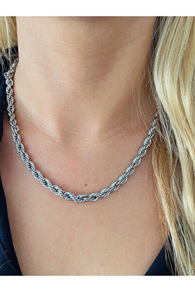 Kuyumcu Model Silver Burgu Çelik Kolye