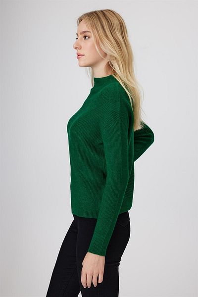 Lee Cooper Γυναικείο πουλόβερ Green Chaya - Μισό ζιβάγκο