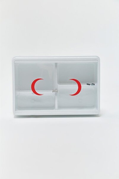 Çelik Ayna Ecza Dolabı (dolu) - Full Ilk Yardım Seti - Okul Iş Yeri Ev Ecza Dolabı