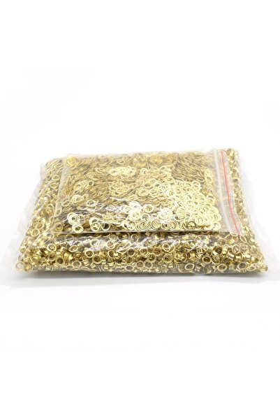 tuhafiyecimiz 4 No Sac Pullu Altın (SARI) Kuşgözü Kapsülü 1000 Takım (4 NUMAR...