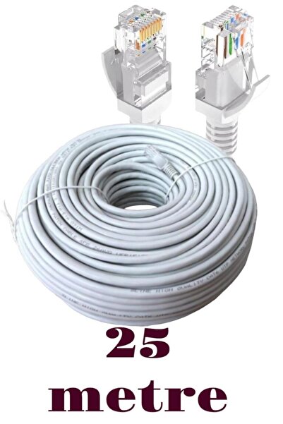 ShowMax Cat6 Kablo 25 Mt Network Internet Ethernet Bilgisayar Kablosu