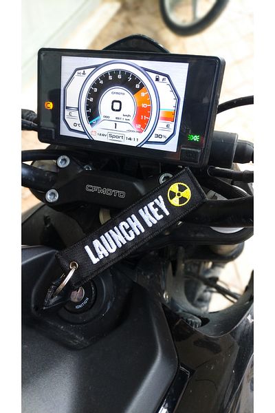Yeles Launch Key Biker Fabric Keychain