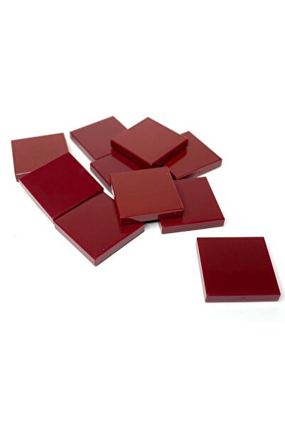 DEDE 3068b Custom Moc Creator Tile 2 X 2 Burgundy Tile 6 Pieces Will Be Sent