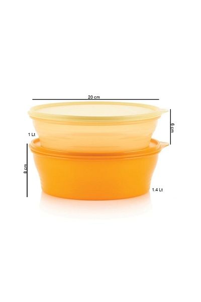 Tupperware Classic Miracle Candy 2-Piece 1lt-1.4 Lt Storage Container