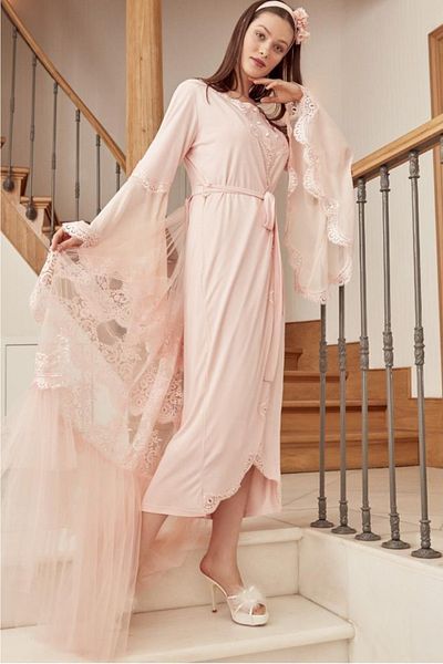 Mecit Pijama Σετ νυχτικό Mecit 5026 Maternity Dressing Gown