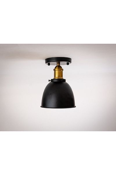 RİOLİGHT Retro2 Rustic Vintage Chandelier - Single Metal Plate with 1xe27 Lampholder, For Hall, Kitchen, Room, Cafe