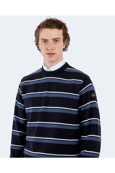 PAUL&SHARK Men's Knitted Roundneck C.W.Wool Sweater