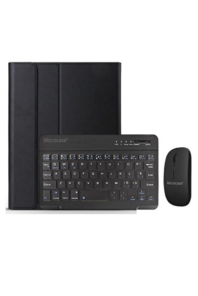 Microcase Samsung Galaxy Tab A 8.0 2019 T290 T295 Bluetooth Klavye Ve Mouse + Standlı Kılıf - Bkk6