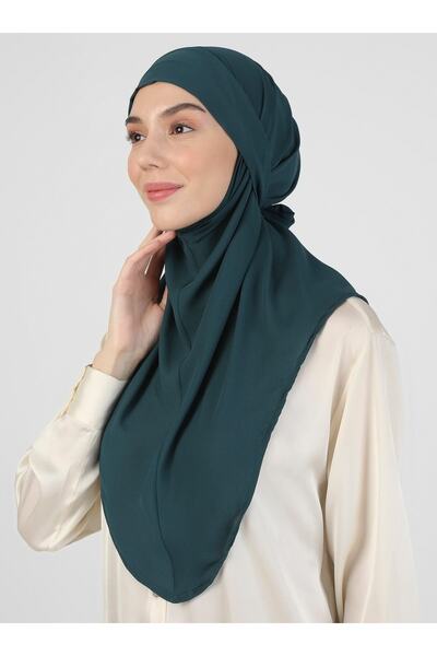 Ecardin Τουρμπάνι από κρεπ ύφασμα με δεμένη ζώνη - St 091 Emerald Green