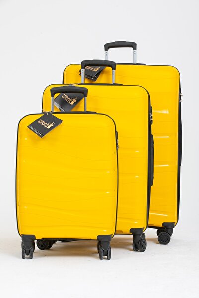 MOONSKİN Silikon Kırılmaz Pp Valiz 3 Lü Set Hisar Çanta