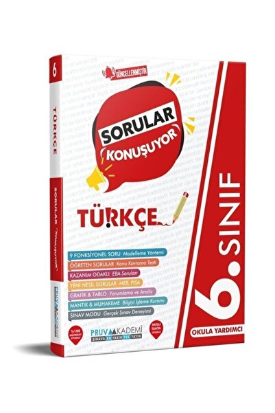 Pruva Akademi 6.sınıf Türkçe Soru Bankası
