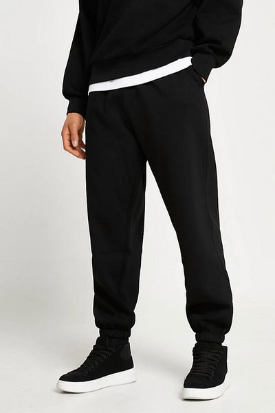 BSBSPOR Ανδρικό μαύρο oversize αθλητικό παντελόνι Joggers