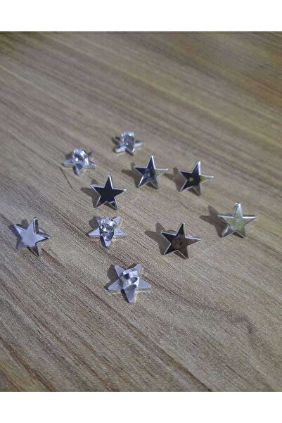 İMREN AKSESUAR Κουμπί μεταλλιζέ με αστραπή με πόδι στο κάτω μέρος 13 χιλ. 1 συσκευασία 10 τεμάχια