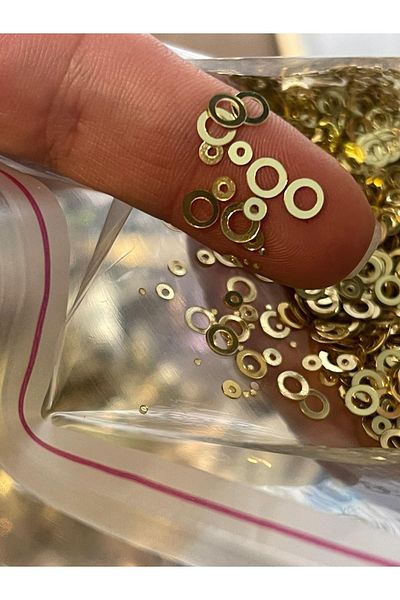 Gönülden Tasarım 4 mm aur galben mamă fiică rotundă pungă de ștampilă accesorii pentru ștampilă de scris 50 gr