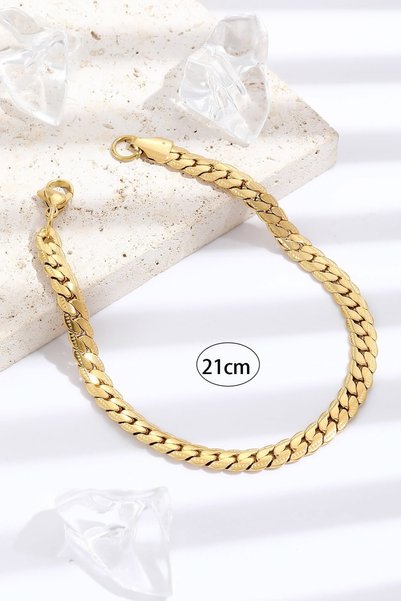 Bluem Stainless Steel Yellow Dragon Scale Bracelet- Imported Anti-Tarnish Steel