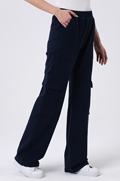 ALEXANDERGARDI Pantaloni de sport cu picioare largi, cu buzunare cargo (b22-1...