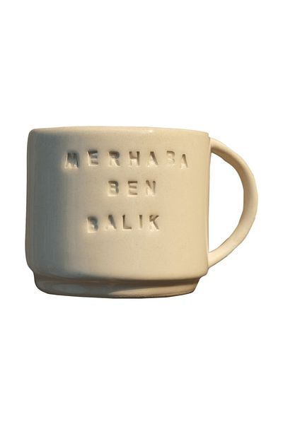 PETARYA Handmade Ceramic Zodiac Cup - Hello I am Pisces