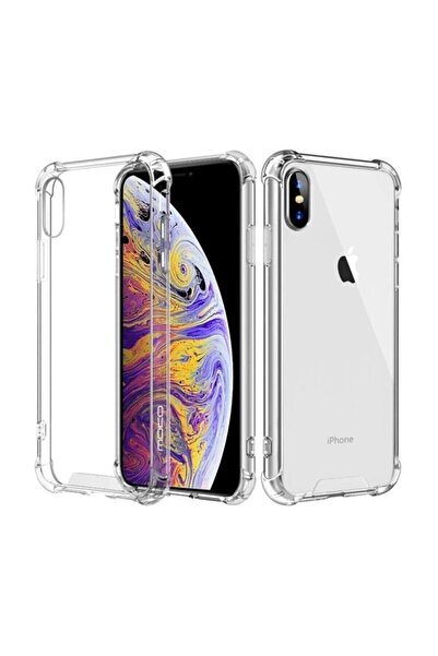 Nezih Case Iphone Xs Max Uyumlu Köşe Korumalı Darbelere Dayanıklı Şeffaf Sert...
