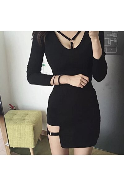 Köstebek Korean Style Black Micro Mini Skirt