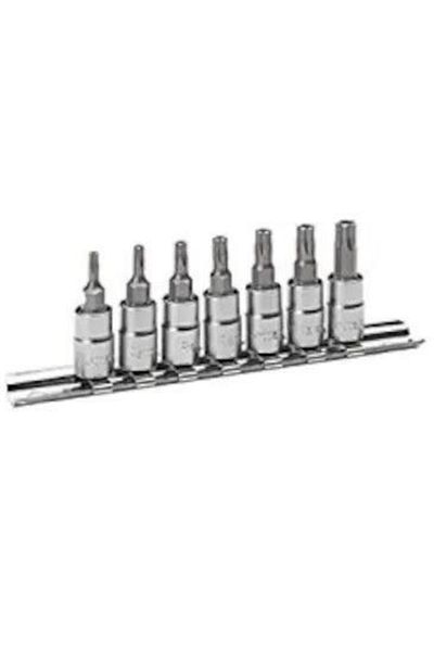 Retta 1/4 Socket Perforated Torx Set 5 Corners 7 Pieces - Rtl0704