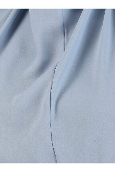 Ecardin Baby Blue Crepe υφασμάτινο τουρμπάνι με δεμένη ζώνη - St 091