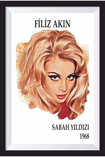 Hayat Poster Poster din lemn retro cu cadru Filiz Akın Yeşilçam