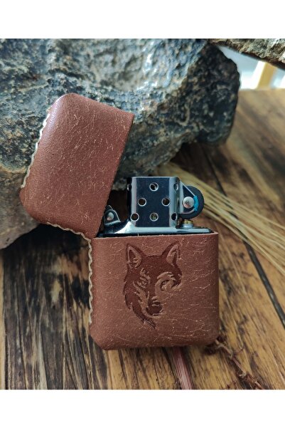 Atölye Çınar Leather Handmade El Yapımı Hakiki Deri Kılıflı Zippo Çakmak