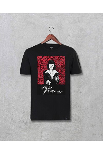 Darkia Μπλουζάκι Unisex με τυπωμένο ειδικό σχέδιο Pulp Fiction Mia Wallace