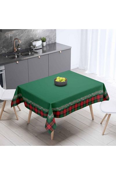 Adawall New Year's Themed Red Mini Cone Detailed Tablecloth 160x220cm