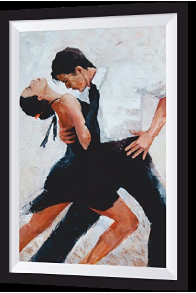 Hayat Poster Cuplu dansant cadru artistic aspect masă din lemn