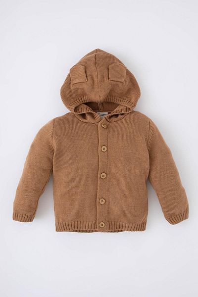 DeFacto Strickjacke - Beige - Regular Fit
