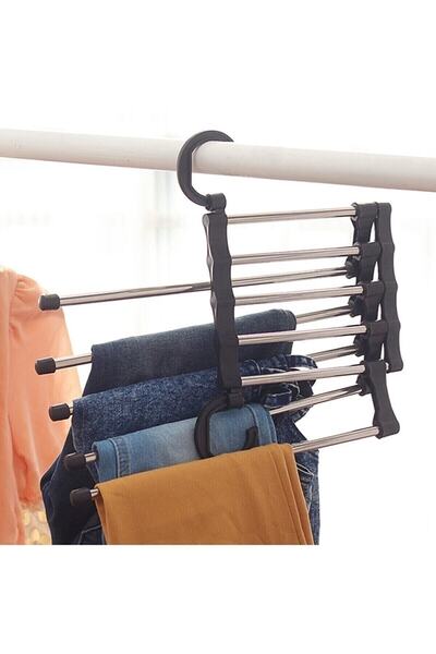 NEWSTORE HOME Pantolon Askılık 5 Li Hareketli Askı
