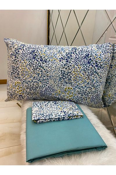 Özcan Ev Tekstil Ranforce Double Sheet Pillow Set 100% Cotton