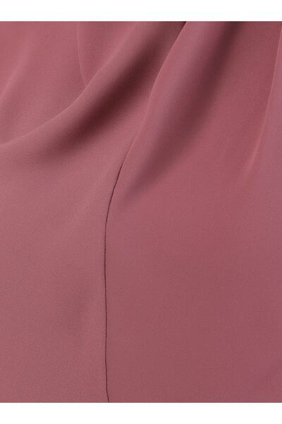 Ecardin Τουρμπάνι από κρεπ ύφασμα με δεμένη ζώνη - St 091 Blackberry