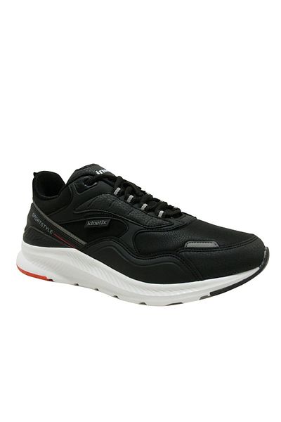 Kinetix Black Red Sneakers Lace-Up Sports Shoes