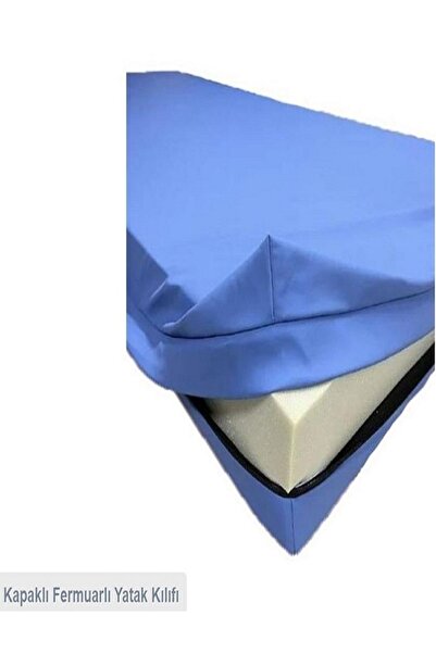 vesko tekstil Poliüretan Fermuarlı Hasta Yatağı Kılıfı 90*190*20 -120 Gr (giz...