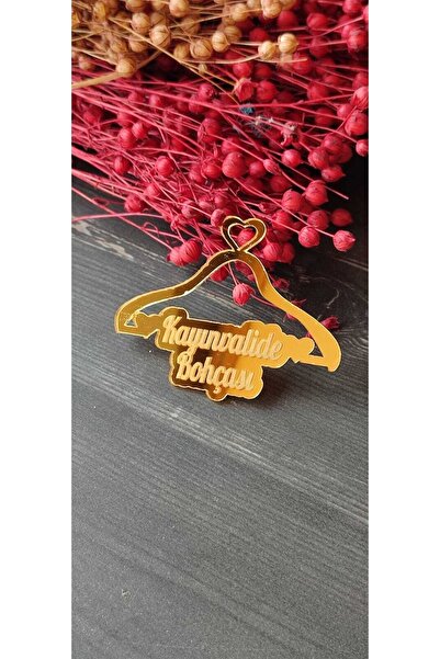 hoby shop Pleksi Kayınvalide Bohçası Yazısı Gold(1 Adet)